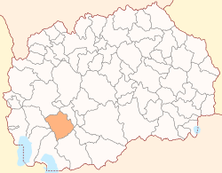 Location of Municipality of Demir Hisar