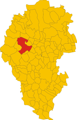 Schio within the Province of Vicenza
