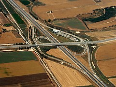 Nachshonim interchange im Jahr 2012 (eine ¾ in Israel)