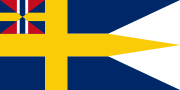 Naval ensign of Sweden with union mark 1844–1905