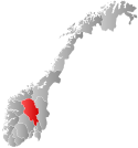 Oppland within Norway