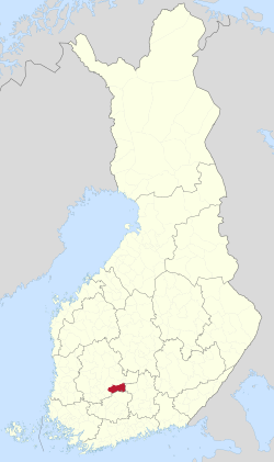 Location of Pälkäne in Finland