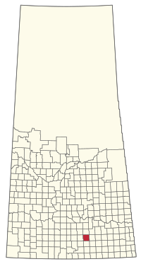 Location of the RM of Caledonia No. 99 in Saskatchewan