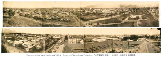 Sapporo City, Taisho era, 1918