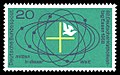 Briefmarke der Deutschen Bundespost (1968) 82. Deutscher Katholikentag in Essen