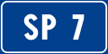 Provincial road number sign (formerly used )