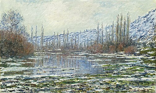 The Thaw at Vétheuil, Claude Monet