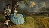 Mr and Mrs Andrews; by Thomas Gainsborough; circa 1750; oil on canvas; 69.8 x 119.4 cm; National Gallery (London)