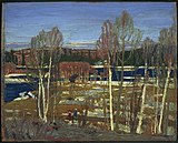 Lowery Dickson's Cabin, Spring 1917. National Gallery of Canada, Ottawa