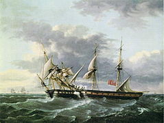USS Wasp boarding HMS Frolic, 1815, Peabody Essex Museum
