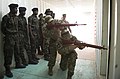Djibouti (Feb. 2, 2017) - Turkish Navy SAT members demonstrate tactical movements to Mozambique Marines during exercise Cutlass Express 2017. Exercise Cutlass Express 2017, sponsored by U.S. Africa Command and conducted by U.S. Naval Forces Africa, is designed to assess and improve combined maritime law enforcement capacity and promote national and regional security in East Africa.