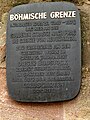 Plaque commemorating the former Czech border in Nuremberg