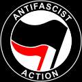 Antifascist Action logo seen in US