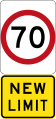 New 70 km/h Speed Limit (used in Victoria)