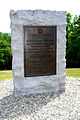 A plaque erected by the state of Vermont commemorating the achievements of the Vermont militia and their comrades