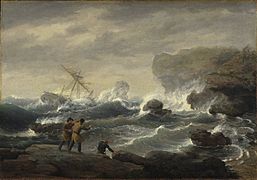 Thomas Birch, Shipwreck, 1829. Oil on canvas. Brooklyn Museum