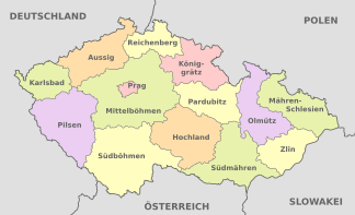 Administrative Gliederung Tschechiens