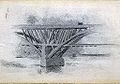 G-44A Eakins's drawing of the Girard Avenue Bridge, Hirshhorn Museum and Sculpture Garden.