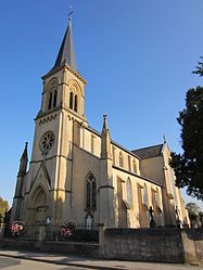 The church in Peltre