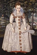 The first known portrait of Princess Elizabeth, 1603—possibly a companion piece to Peake's double portrait of the same year[70]