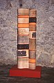 Totem of Confusions (60x30x220 cm), earthenware, underglaze and oxides, 7th biennial of Havana, 2000