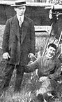 Emile Taddéoli and René Grandjean at a flight meeting in Zug, August 1912