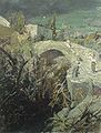 Evening Impression in Rapallo, Genova, Liguria, Italy. by Rafail Sergeevich Levitsky.(1885) The Di Rocco Wieler Private Collection, Toronto, Canada