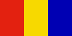 1:2 Rückseite der Flagge der Republik Moldau bis 2010