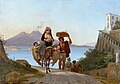 Golf von Neapel mit Fruchthändler, Franz Ludwig Catel, 1822