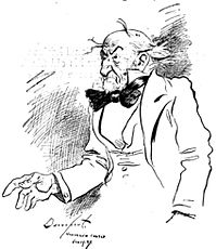 Davenport cartoon of William Gladstone, 1897