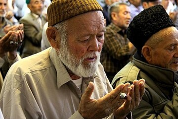 An elderly Hazara man