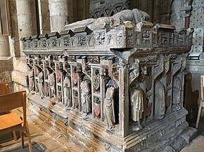 Tomb of John Neville and his first wife, Maud Percy, in Durham Cathedral
