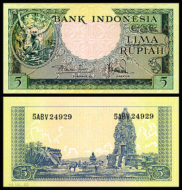 IND-49-Bank Indonesia-5 Rupiah (1957).jpg