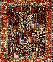 Karaja carpet with Bid Majnūn, or "weeping willow" design