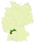 Gebiet der Landesliga Baden