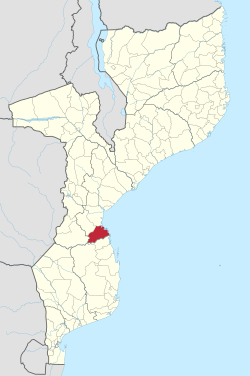 Machanga District on the map of Mozambique