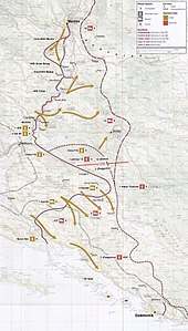 Military map of Operation Jackal