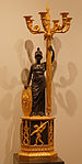 Minerva candelabra; 1804-1814; gilded and patinated bronze; height: 101 cm, width of the plinth: 25 cm, depth of the plinth: 19 cm; Musée des Arts décoratifs, Paris[18]