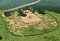 Image 31Artists conception of Moundville, a Mississippian culture site on the Black Warrior River in Hale County (from History of Alabama)