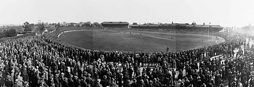 Pictured above is the 1929 SANFL Grand Final between Port Adelaide and Norwood who by this time had well and truly become the league's premier rivals. See Port Adelaide-Norwood SANFL rivalry.