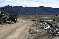 Damage that occurred when vehicles left the posted trail in the Anza-Borrego Desert State Park