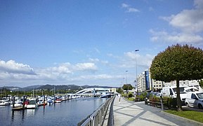 Seafront and Pontevedra marina