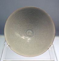 Bowl with carved peony design, Jingdezhen ware, Southern Song, 1127-1279