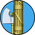 Fuselage roundel used on aircraft of the Italian air force during the Fascist period