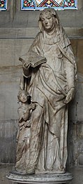 Statue of Saint Anne and the Virgin, by Jean Bullant (1515-1578)