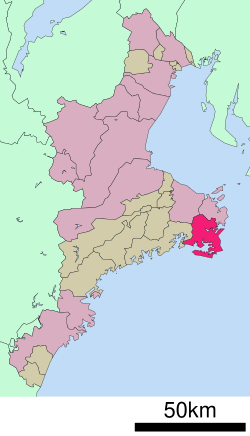 Location of Shima in Mie Prefecture