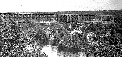 Shot Line Bridge (Mississippi River, 1880)