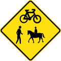 (W6-V9-2) Pedestrians, Cyclists and Equestrians (used in Victoria)