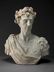 Marble bust of William III, ca. 1736, Yale Center for British Art, New Haven, Connecticut