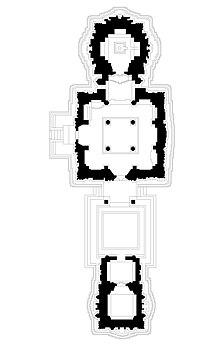 Floor plan of the temple